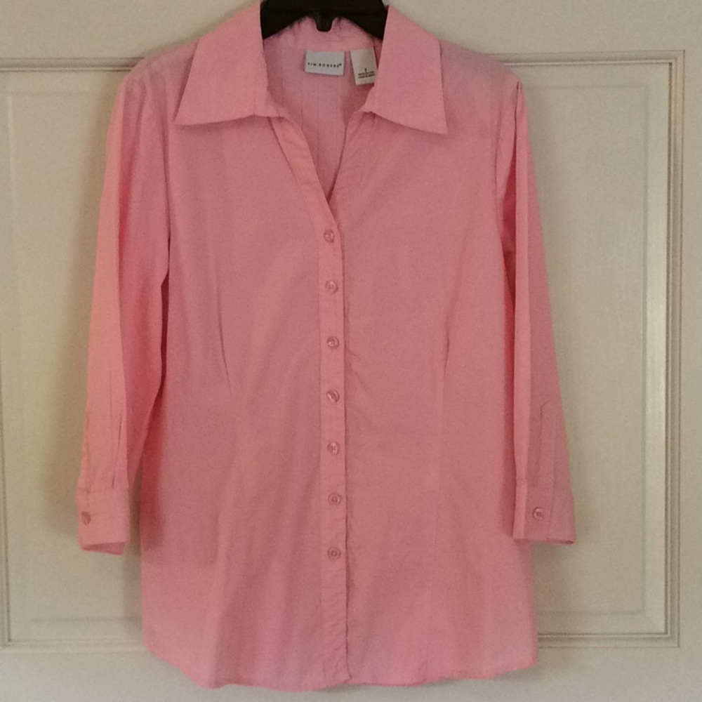 NWOT Kim Rogers Light Pink Elbow Length Sleeve